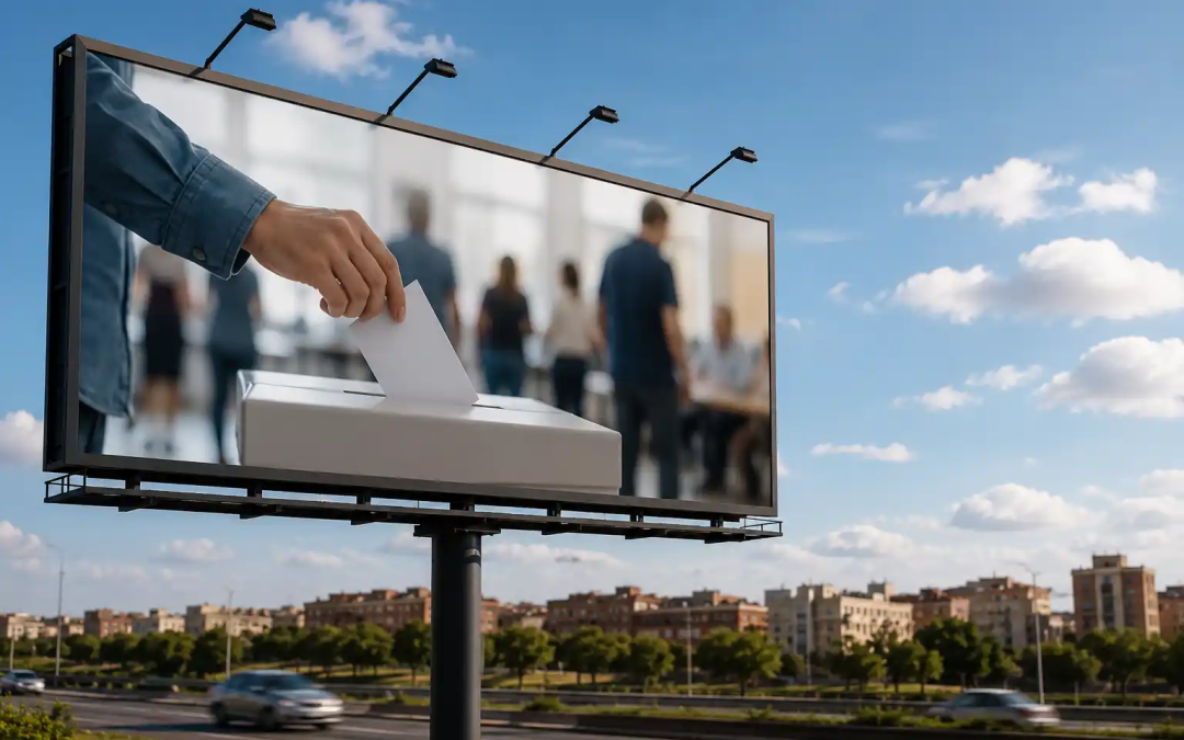¿Es ilegal la publicidad electoral en las vallas publicitarias?